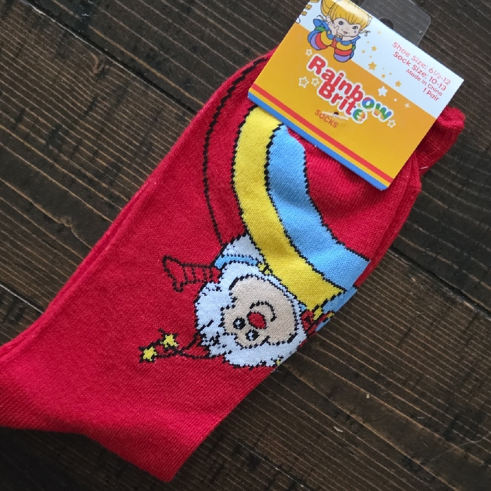 Rainbow Brite Crew Socks